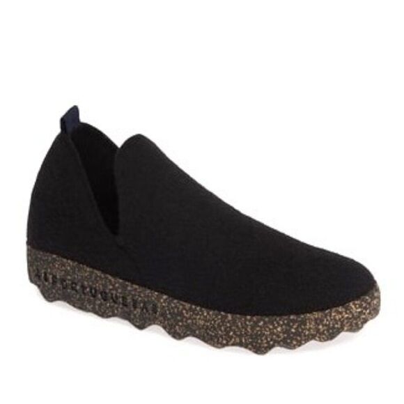 Asportuguesas Fly London City Black Tweed Cork Slip On Men’s 8 Womens 10 EU 41 main image 6